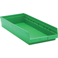 Bacs pour tablette, 11-1/8" la x 4" H x 23-5/8" p, Vert, Capacit&eacute; 50 lb Dufferin Supply