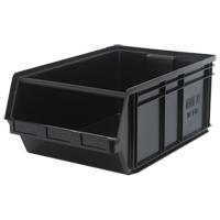 Bac MAGNUM, 11-7/8" ha x 18-3/8" la x 29" p, Capacit&eacute; de 150 lb, Noir Dufferin Supply