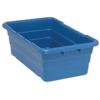 Bacs empilables en crois&eacute;, 16" la x  p x 8,5" h, Bleu Dufferin Supply