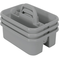 BOITE RANGEMENT,OUTILS,18 1/4X13 3/4X8 3/4,GRIS, 8-3/4" x 13-3/8" x 13-3/8", Gris Dufferin Supply