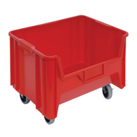 Mobile Giant Stack Container, 12-7/16" H x 19-7/8" W x 15-1/4" D, 250 lbs. Capacity, Red Dufferin Supply