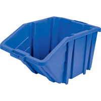 Jumbo Plastic Bin, 15-1/2" W x 13" H x 25" D, Blue, 200 lbs. Capacity Dufferin Supply