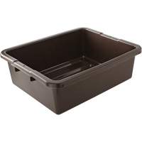 Contenant utilitaire sans compartiments, 7" ha x 21,5" p x 17" lo, Plastique, Brun Dufferin Supply