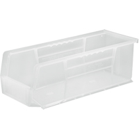 Bac transparent ultra empilable & suspendable, 5-1/2" la, 5" h x 14-3/4" p, Transparent Dufferin Supply
