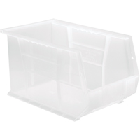 Bac transparent ultra empilable & suspendable, 8-1/4" la, 8" h x 13-5/8" p, Transparent Dufferin Supply