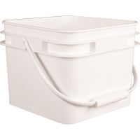 Square Pail, Plastic, 2.1 gal. Dufferin Supply