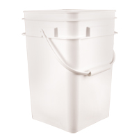 Square Pail, Plastic, 4.25 gal. Dufferin Supply