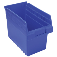 Bacs pour &eacute;tag&egrave;re Store-Max, 6-5/8" la x 8" H x 11-5/8" p, Bleu, Capacit&eacute; 44 lb Dufferin Supply