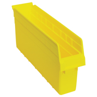 Store-Max Shelf Bins, 4-3/8" W x 8" H x 17-7/8" D, Yellow, 56 lbs. Capacity Dufferin Supply
