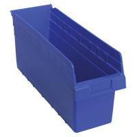 Bacs pour &eacute;tag&egrave;re Store-Max, 6-5/8" la x 8" H x 17-7/8" p, Bleu, Capacit&eacute; 56 lb Dufferin Supply