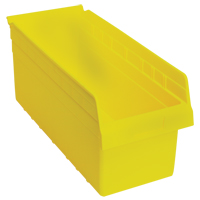 Bacs pour &eacute;tag&egrave;re Store-Max, 8-3/8" la x 8" H x 17-7/8" p, Jaune, Capacit&eacute; 56 lb Dufferin Supply