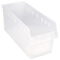 Bacs pour &eacute;tag&egrave;re Store-Max, 8-3/8" la x 8" H x 17-7/8" p, Transparent, Capacit&eacute; 56 lb Dufferin Supply