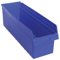 Bacs pour &eacute;tag&egrave;re Store-Max, 8-3/8" la x 8" H x 23-5/8" p, Bleu, Capacit&eacute; 68 lb Dufferin Supply