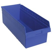 Bacs pour &eacute;tag&egrave;re Store-Max, 11-1/8" la x 8" H x 23-5/8" p, Bleu, Capacit&eacute; 68 lb Dufferin Supply