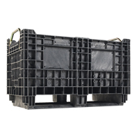 Heavy-Duty BulkTote&reg; Container, 30" L x 16" W x 19.2" H, Black Dufferin Supply