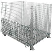 Collapsible Wire Container, 40" W x 48" D x 42" H, 4000 lbs. Capacity Dufferin Supply