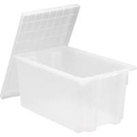 Contenant robuste Stack & Nest, 15" x 19,5" x 29,5", Transparent Dufferin Supply