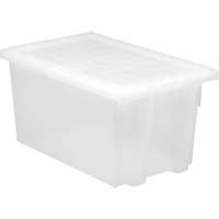 Contenant robuste Stack & Nest, 15" x 19,5" x 29,5", Transparent Dufferin Supply