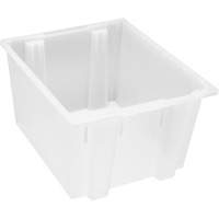 Contenant robuste Stack & Nest, 13" x 19,5" x 23,5", Transparent Dufferin Supply