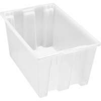 Contenant robuste Stack & Nest, 15" x 19,5" x 29,5", Transparent Dufferin Supply