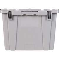 FP243C FliPak Nestable Tote, 26.9" x 16.9" x 12.1", Grey Dufferin Supply