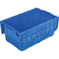 FP243C FliPak Nestable Tote, 26.9" x 16.9" x 12.1", Blue Dufferin Supply