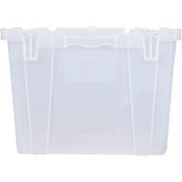 FP243C FliPak Nestable Tote, 26.9" x 16.9" x 12.1", Clear Dufferin Supply