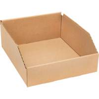 Boîtes profondes en carton ondul&eacute;, 9-3/4" la x 11-1/4" p x 4-1/2" h, Beige Dufferin Supply