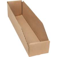 Boîtes profondes en carton ondul&eacute;, 3-3/4" la x 17-1/4" p x 4-1/2" h, Beige Dufferin Supply