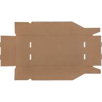 Boîtes profondes en carton ondul&eacute;, 9-3/4" la x 17-1/4" p x 4-1/2" h, Beige Dufferin Supply