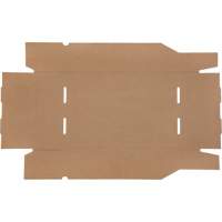Boîtes profondes en carton ondul&eacute;, 11-3/4" la x 17-1/4" p x 4-1/2" h, Beige Dufferin Supply
