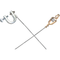 Light-Duty Bonding & Grounding Wire Assemblies - Alligator Clip & Small C-Clamps Dufferin Supply