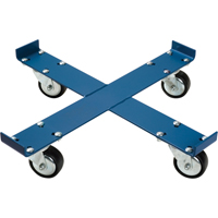 Drum Dolly, Steel, 1000 lbs. Capacity, 24" Diameter, Polyurethane Casters Dufferin Supply