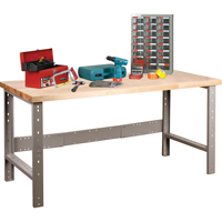 Pre-Designed Workbench, Top & Legs Only, 2500 lbs. Cap., 72" W x 30" D, 34" H Dufferin Supply