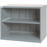 Shelf Cabinets, Steel, 33-1/2" H x 40-1/4" W x 22-1/2" D, Light Grey Dufferin Supply