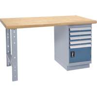 Heavy-Duty Workbench, Door w/ Drawer Combination, 1500 lbs. Cap., 60" W x 36" D, 34" H Dufferin Supply