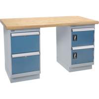 Workbench, Door & Drawers, 2500 lbs. Cap., 72" W x 36" D, 34" H Dufferin Supply