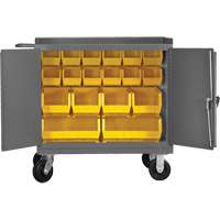 Armoire d'&eacute;tabli mobile avec bacs, Acier Surface Dufferin Supply