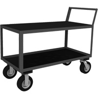 Low Profile Instrument Cart, 2 Tiers, 24-1/4" W x 39" D x 40-15/16" H, 1200 lbs. Cap. Dufferin Supply