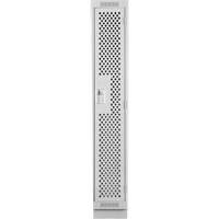 Clean Line Lockers, 12" x 15" x 76", Steel, Grey, Rivet (Assembled), Perforated Dufferin Supply