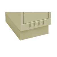 Clean Line Economy Lockers Recessed Base, 1 Banks, 4" H x 12" W x 18" D, Beige, Steel Dufferin Supply