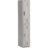 Concorde Heavy-Duty Lockers, 2 -tier, 12" x 18" x 72", Steel, Grey, Welded (Assembled) Dufferin Supply