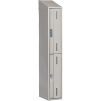 Concorde Heavy-Duty Lockers, 2 -tier, 12" x 18" x 78", Steel, Grey, Welded (Assembled) Dufferin Supply