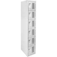 Clean Line Lockerettes, 6 -tier, 18" x 72" x 12", Steel Dufferin Supply
