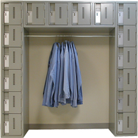 Archettes Concorde Heavy Duty Lockers, 16 -tier, Bank of 3, 18" x 72" x 72", Steel Dufferin Supply