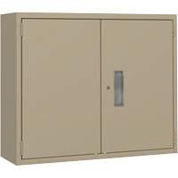 Wall Mounted Cabinet, Steel, 2 Shelves, 30" H x 36" W x 12" D, Beige Dufferin Supply