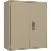 Lo-Boy Storage Cabinet, Steel, 2 Shelves, 40" H x 36" W x 18" D, Beige Dufferin Supply