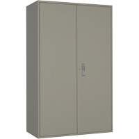 Extra Wide Hi-Boy Storage Cabinet, Steel, 4 Shelves, 72" H x 48" W x 24" D, Grey Dufferin Supply