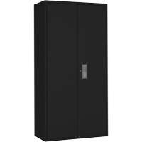 Hi-Boy Storage Cabinet, Steel, 4 Shelves, 72" H x 36" W x 18" D, Black Dufferin Supply