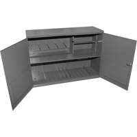 Abrasive Accessory Cabinet, Steel, 2 Drawers, 33-3/4" x 11-7/8" x 23-7/8", Grey Dufferin Supply